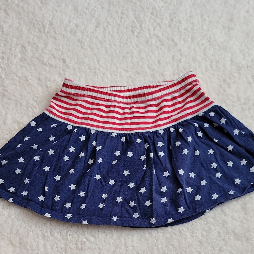Circo XS 4/5 Red White Blue Patriotic Cotton Skirt